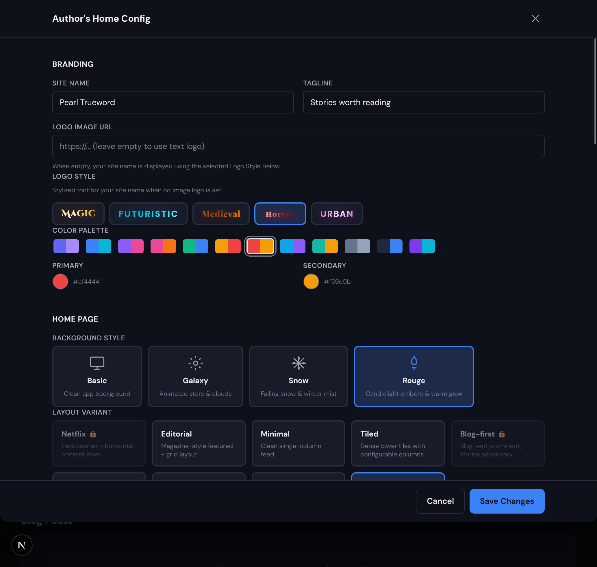 Your Brand. 8 Themes. Zero Code. - Dark theme